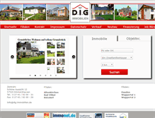Tablet Screenshot of dig-immobilien.de